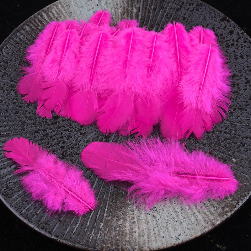 Mixed Color Chicken & Peacock Feathers for DIY Ornaments, Handicrafts, and Handmade Clothing Accessories.