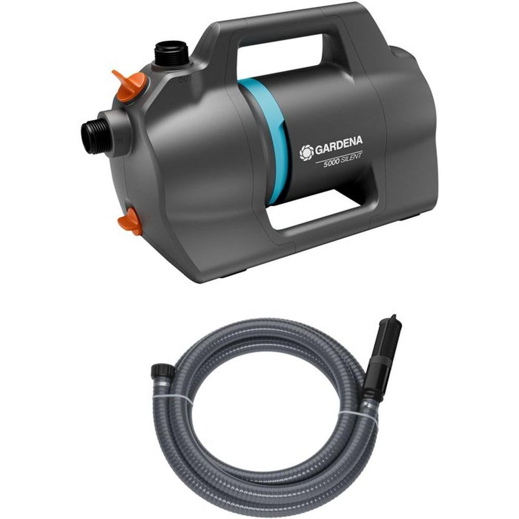 Kit pompe d'arrosage surface - GARDENA - 5000 Silent - Avec équipement d'aspiration - Silencieuse - Haute performance