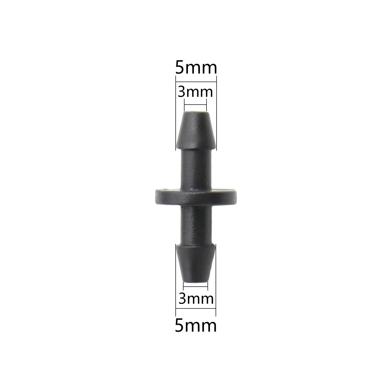 

30Pcs Barbed 3/5mm Hose Straight Quick Connector Drip Irrigation Garden w/ 2-Way 4-Way Hose Splitter Joint Cross Connector Tools None