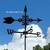 Weather Vane Ornament: Outdoor Wrought Iron Spray-Painted Roof Decoration Metal Craft