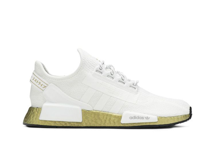 Women's Sneakers adidas NMD V2 Cloud White Gold Metallic (Women's) Cloud White/Cloud White/Gold Metallic