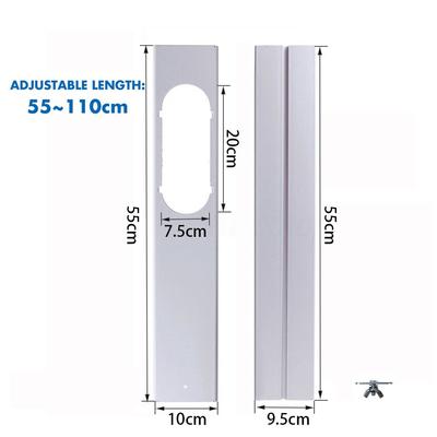 Neuer Hochwertiger Langlebiger 2/3-teiliger Klimaanlagen-Abluftschlauch Tragbar Windschutz-Adapter Fenster-Kit Schiebeplatte Schlauchverbinder