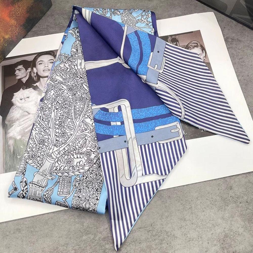 Cashew Nut Print Polka Dot Scarf Ribbon Long Scarves Elegant Scarf Headband  Party