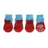 4Pcs/set Paw Protectors Candy Color Pet Supplies Puppy Boots Anti-Slip Dog Shoes Knitted Socks