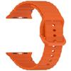 Wave Pattern Silicone Strap: Compatible with Apple Watch Series 7/8/9/10, Colorful Buckle, Ultra Replacement Wristband