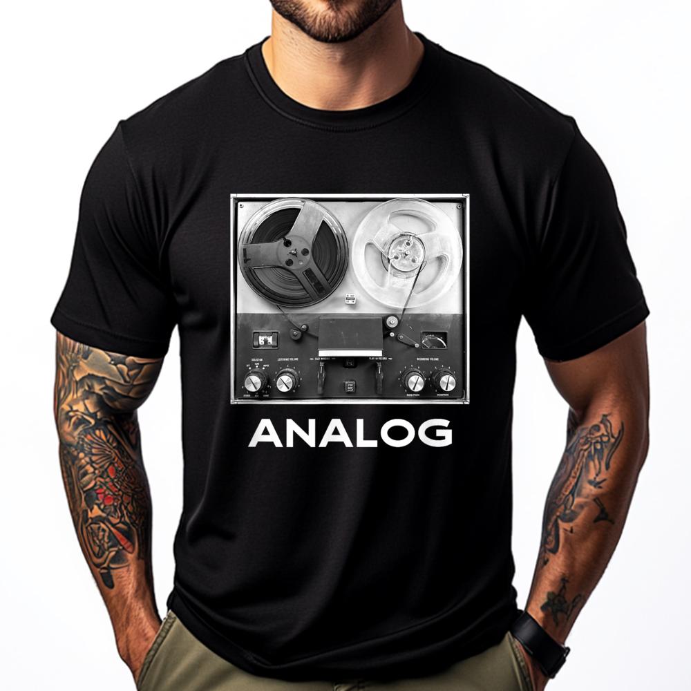 

Reel To Reel Cassette Analog Tape Music Sound Clothing Limited Time Special T Shirt Men T-shirts Christmas - Men s Summer Cot... 5XL різнокольоровий