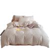 Pastoral Style Class A Maternal Infant Grade Cotton Double-Layer Yarn 4-Pcs Set Dormitory Cotton 3-Pcs Set Bed Sheet Quilt Cover Bedding