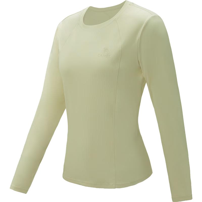 Camel Women's Quick-Dry Long-Sleeve Yoga T-Shirt