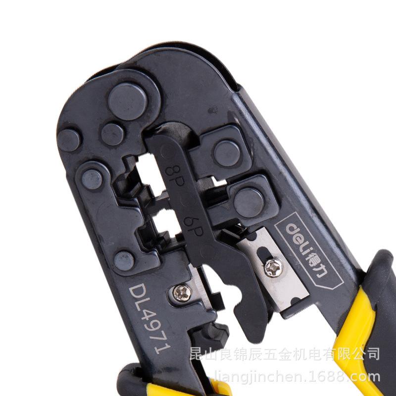 Deli Tools Multi-functional Ratchet Network Cable Crimping Pliers (Model: DL4971)