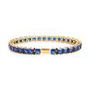 Multi-colored fashionable 4mm wide tennis chain, zircon sparkling hip-hop style exquisite jewelry bracelet for men and women