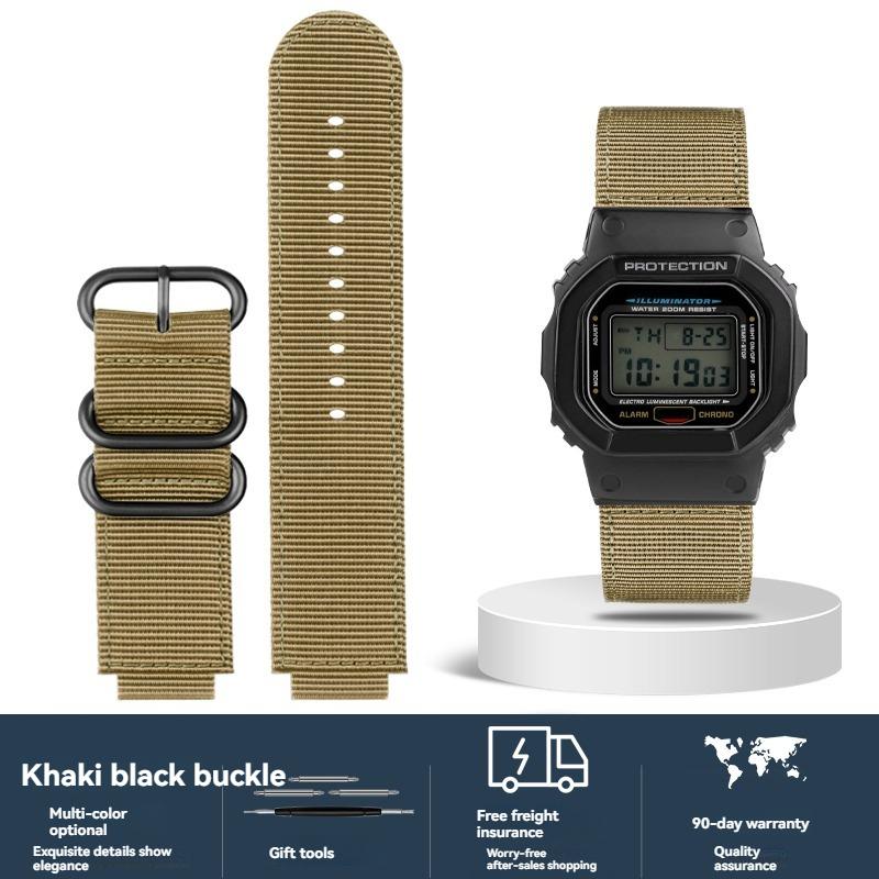 16mm Nylon Canvas Strap for Casio G-ShOCK GW6900/DW5600/GW-B5600/GM-5600/GA110/GA 2100 Outdoor Sports Watch Band Replacement