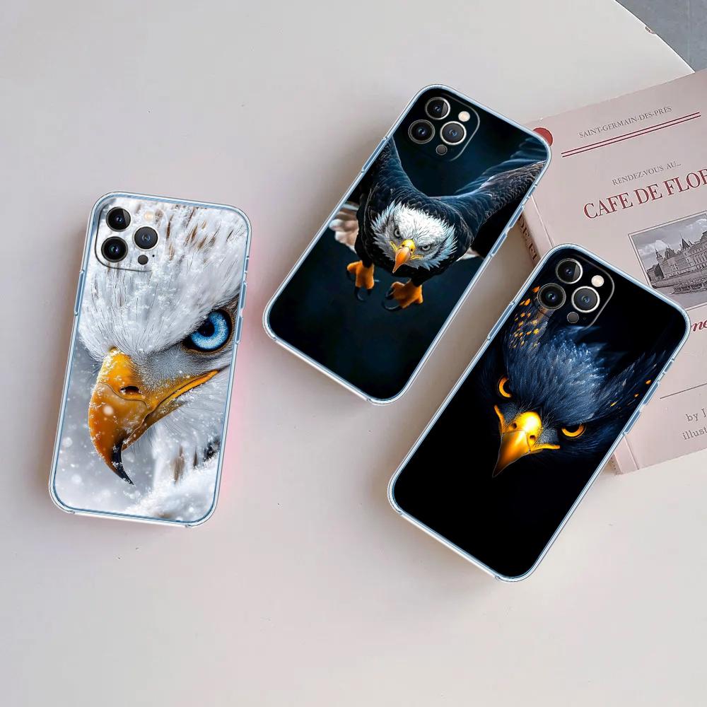 MY15 Hawk Eagle Soft Shell Transparent Phone Case for Motorola Moto G7 G8 G9 G84 G85 G73 G24 G15 Z2 Play Power Plus