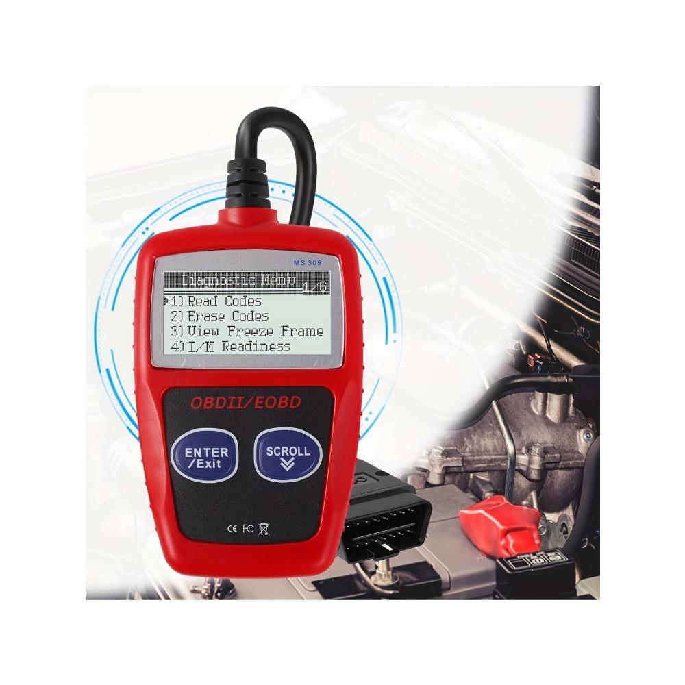 USB Powered OBD2 Scanner MS309 - Car Engine Fault Code Reader for Multiple Models - Vehicle Maintenance Tool