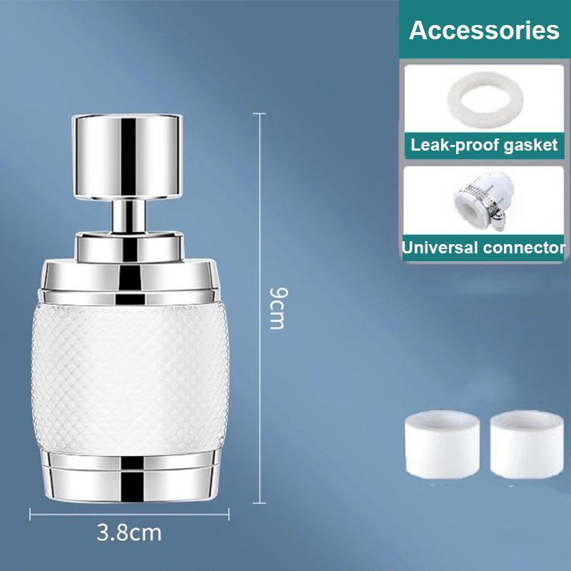 360° Swivel Faucet Water Filter Aerator 3-Mode Adjustable Tap Purifier With Medical Stone Calcium Sulfite For Kitchen Sink
