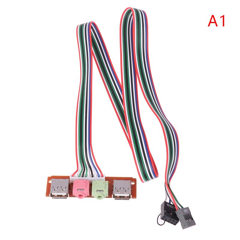1Pc Computer Chassis Front Panel Audio Jack Front Usb Interface Host Front Bezel Cable