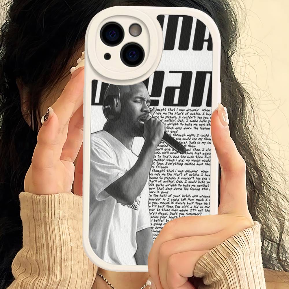 Singer Frank Blonde Oceans Phone Case Hard Leather For IPhone 14 13 16 Mini 15 14 11 12 Pro Max Plus Fundas