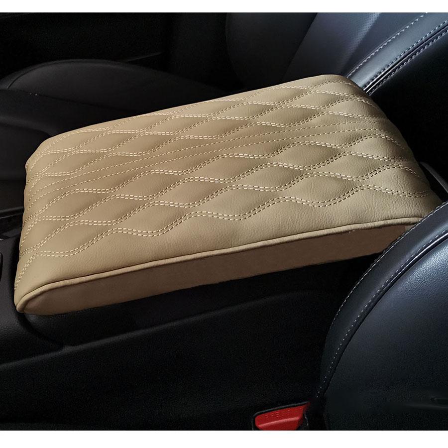 33*21*5CM Car Center Console Armrest Box Protection Cover Hand Support Pad Beige