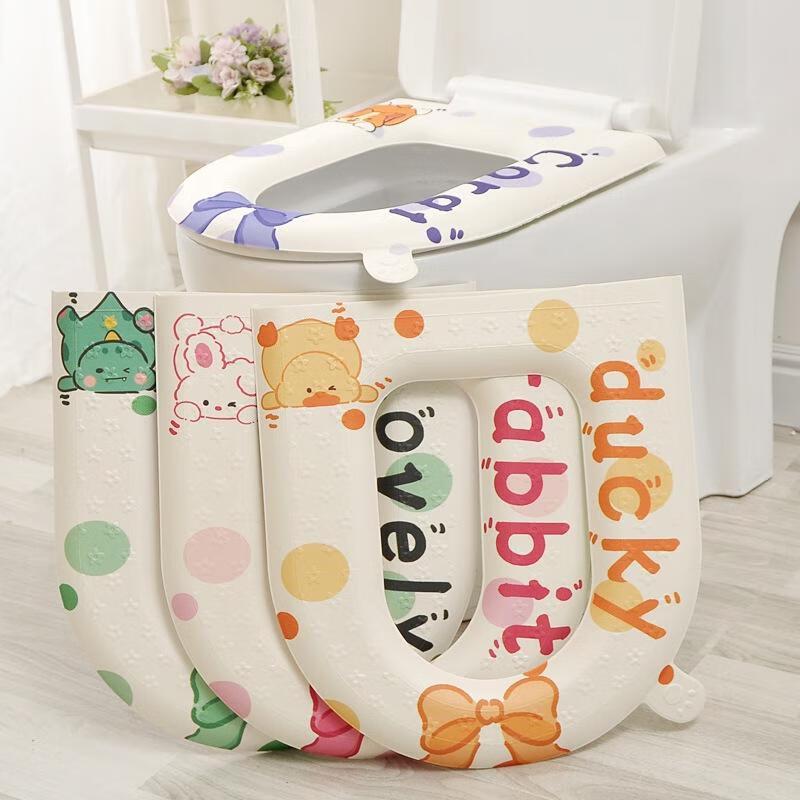 JINGRUIXIANG Waterproof Printed EVA Toilet Seat Mat