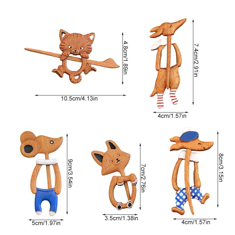 1 szt. Akcesoria odzieżowe Urocza broszka Zabawna klamra do szalika Styl wiejski Klamra do swetra Biżuteria w stylu naturalnym Styl minimalistyczny 10 stylów