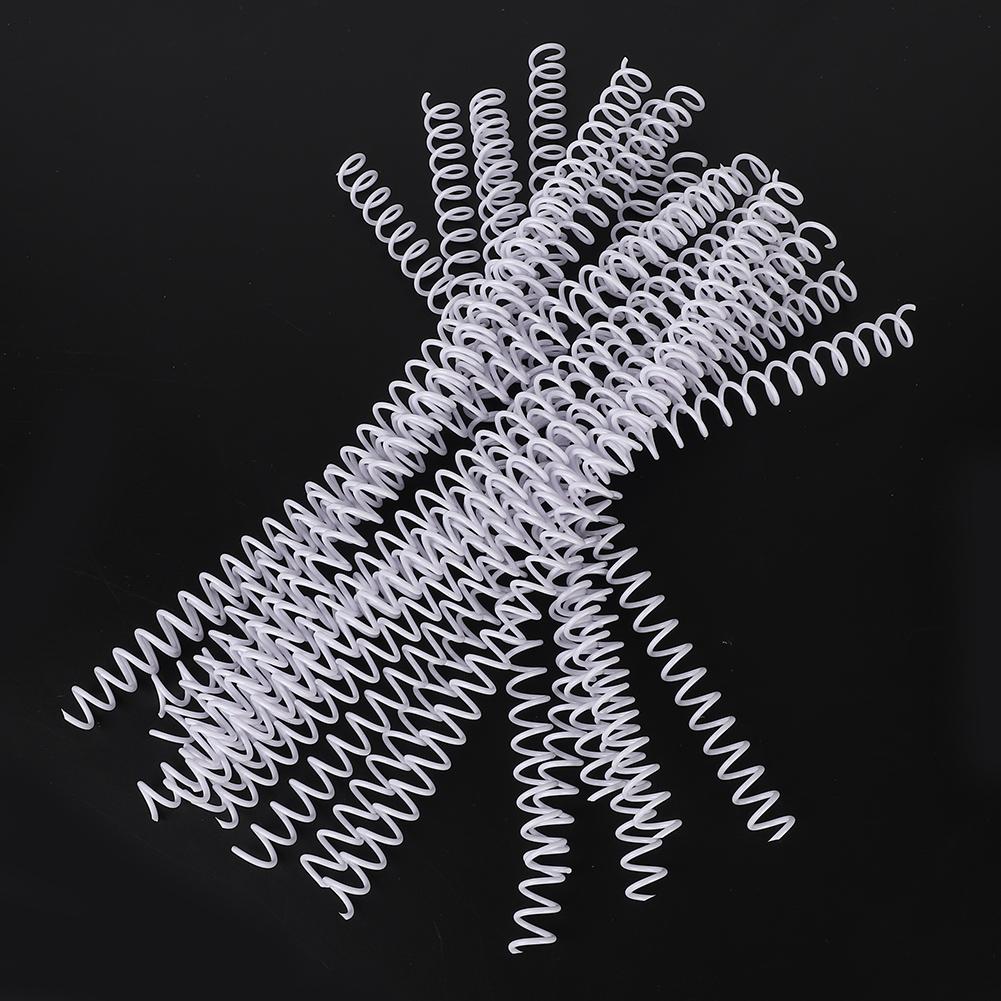 20pcs 30 Hole LoosE Leaf Plastic Binding Ring Spring Spiral Rings for A4 Paper 11mm White