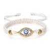 Cross-Border Alloy Bamboo Evil Eye Bracelet: Starry Eyed Woven Couple Bow Design