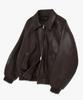Underoff Synthetikleder Gepolsterte Blousonjacke Braun