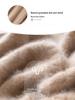 Women's Cashmere Cable Knit Semi-High Neck Sweater - Autumn/Winter Loose Fit Pullover