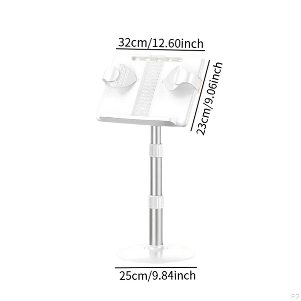 Floor Book Stand Holder Bookstand Stable Base Adjustable Height Reading Device for Textbooks