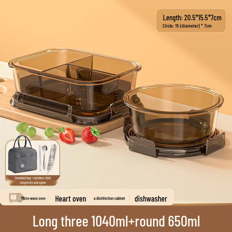 Shuogang Tiangong Microwave-Safe Glass Lunch Box Set
