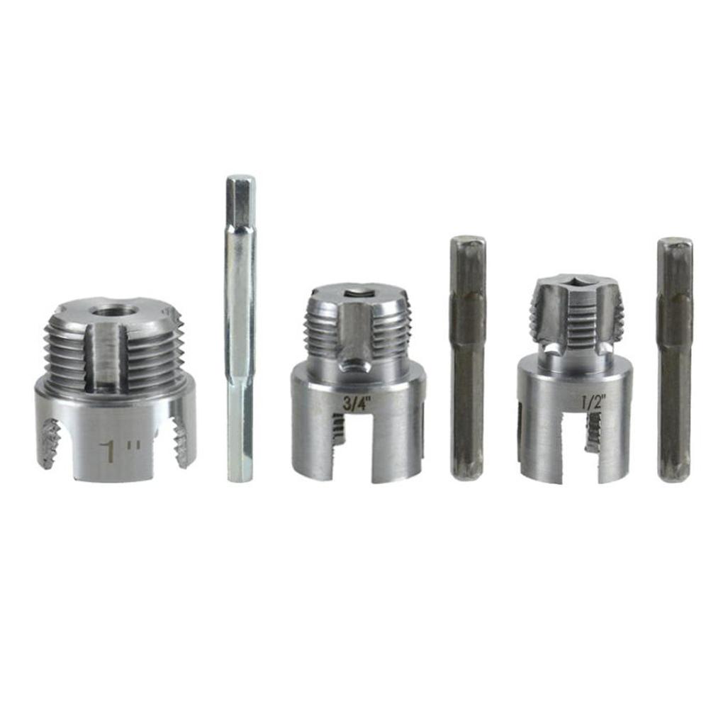 202530mm metal pipe threader for internal external tapping with integrated design suitable for plumbing and pipe repair tasks