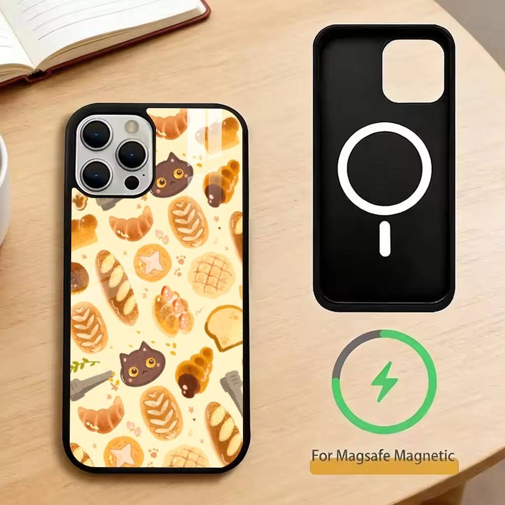 

Желтый хлеб Чехол для телефона для iPhone 17, 16, 15, 14, 13, 12, 11 Plus, Pro Магнитный для Magsafe Беспроводная зарядка iPhone17Pro