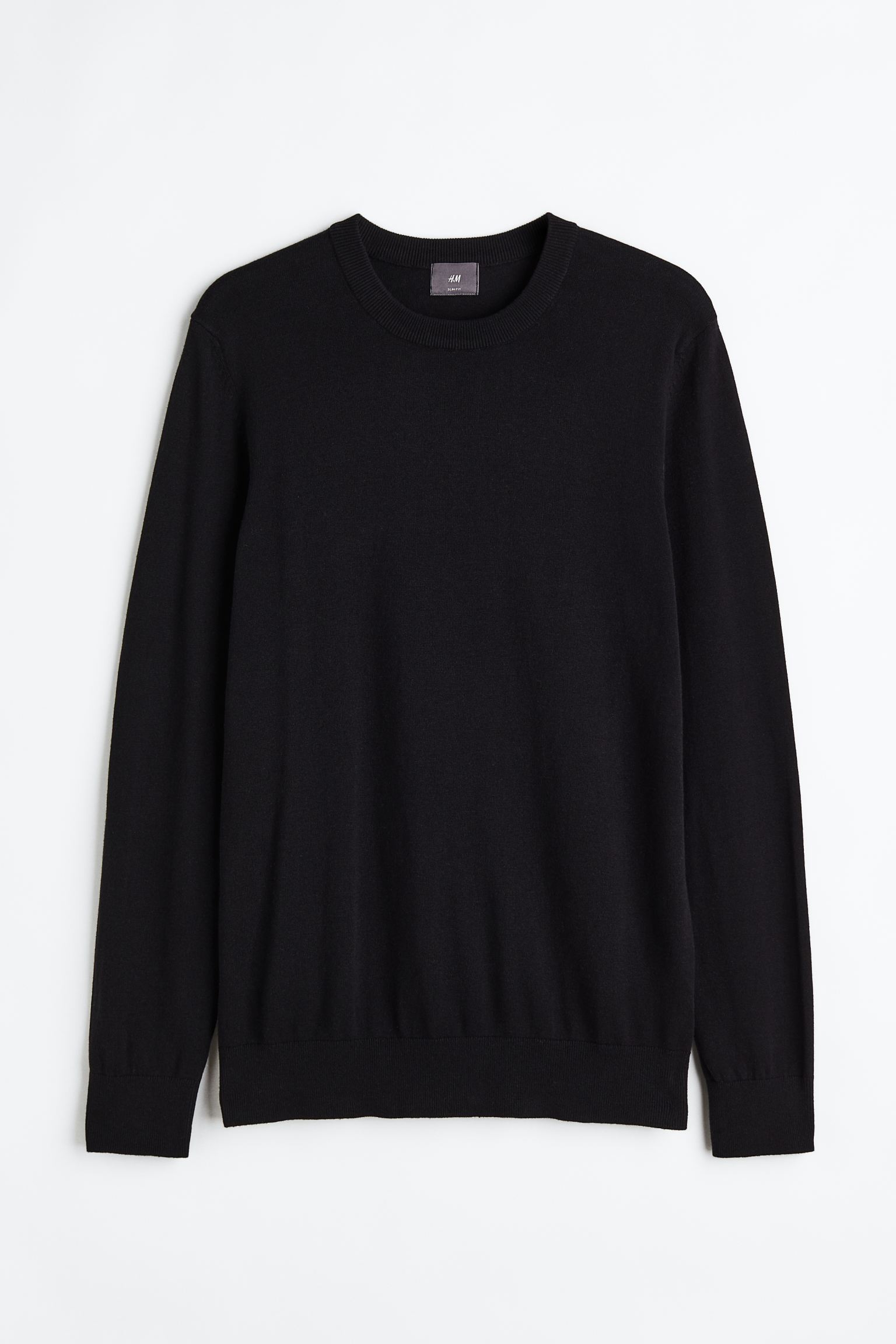 

Хлопковый джемпер тонкой вязки Slim Fit