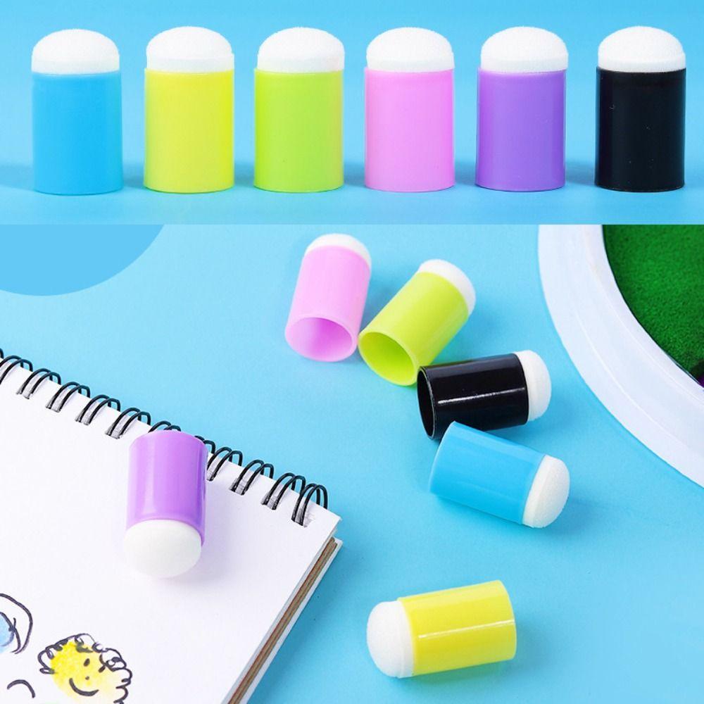 30pcs DIY Dauber Sponge Inking Staining Painting Finger Cot Finger Painting Sponge  Art Supply