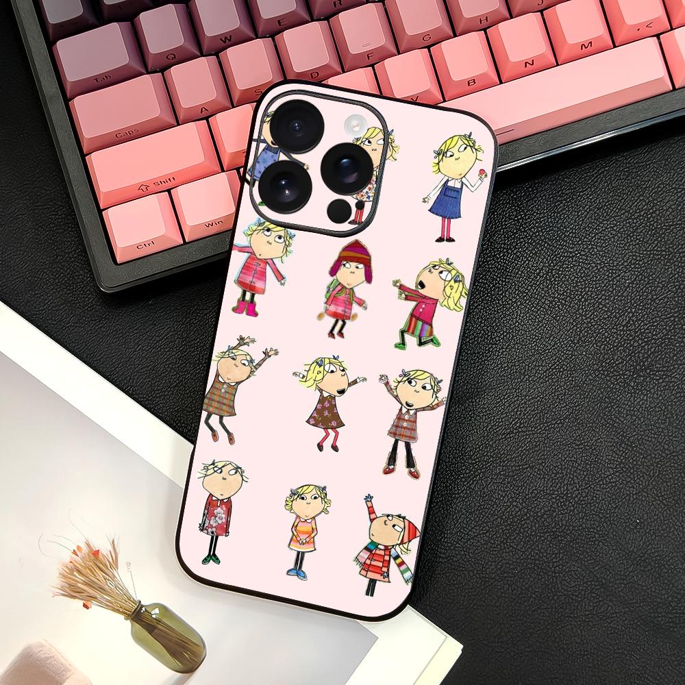 Charlie And Lola Anime Phone Case For IPhone 16 15 14 13 12 11 PRO MAX PLUS Mini TPU Soft To Skin-friendly Cover