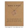 26 Letters W Heart Shape Pendant Necklace Rhinestone Rose Golden Clavicular Chain Jewelry Couple Gift