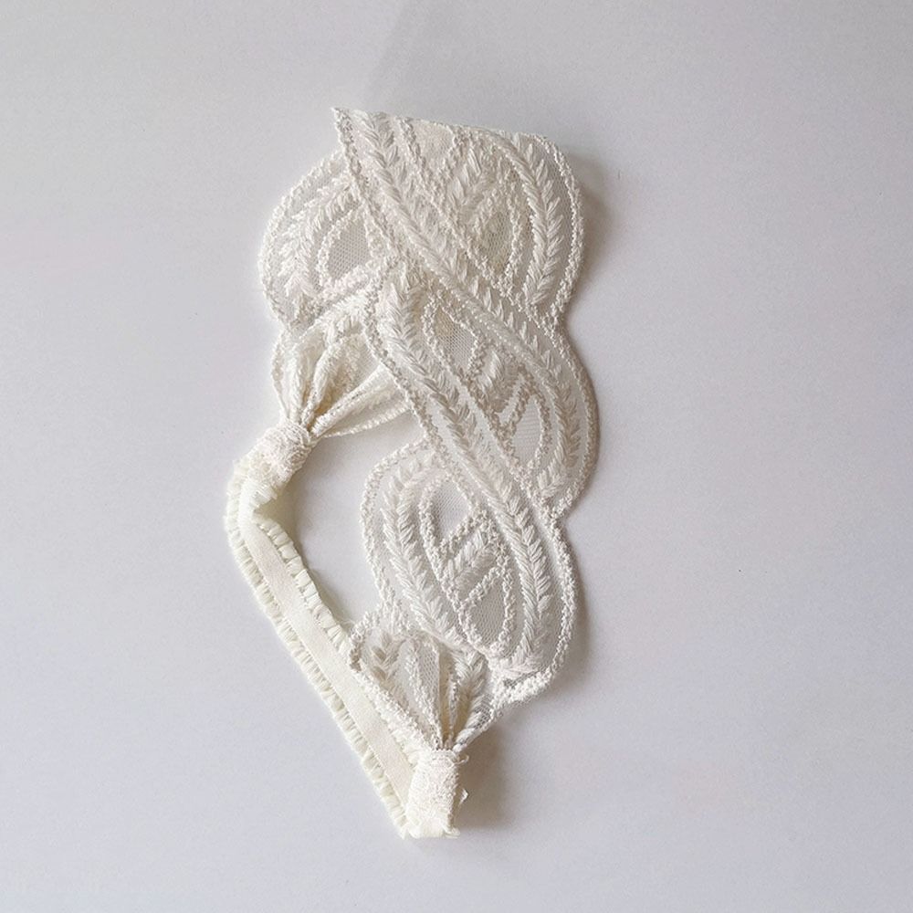 Flower Lace Baby Headband Wave Elastic Hair Hoop Retro Infant Hairband  Newborn