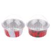 10Pcs Reusable Aluminum Foil Cup With Lid Pudding Cake Mold Air Fryer Tinfoil Box Baking Tray Tinfoil Cups Baking Pastry Tools