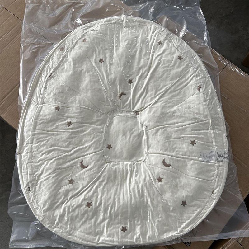 Cuscino Anti-Rigurgito in Puro Cotone di Grado A per Neonati e Culla Affiancata per 1-3 Anni