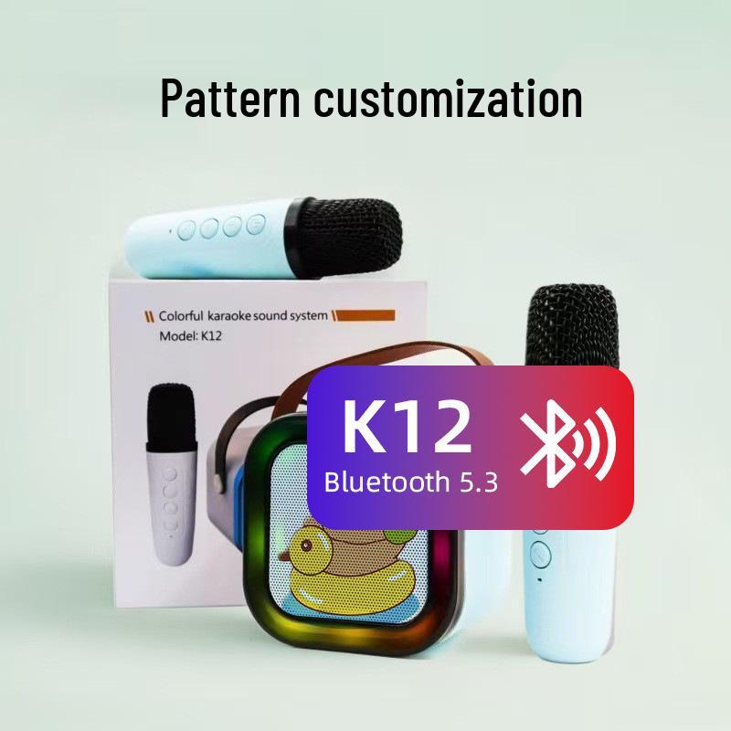 K12 Portable All-in-One Karaoke Bluetooth Speaker with Wireless Microphone