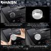 UHONSN 3Pcs Car Interior Accessories for Lexus RX Bling Volume Knob Cap Clock Frame Cover Sticker Decoration Parts Decals Women Men Silver Crystal