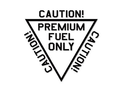 Cut Letter Type Gas Spout Sticker Light Van Hiace Jimny Every Hijet New Atley Military (Black, Premium AIR FORCE)
