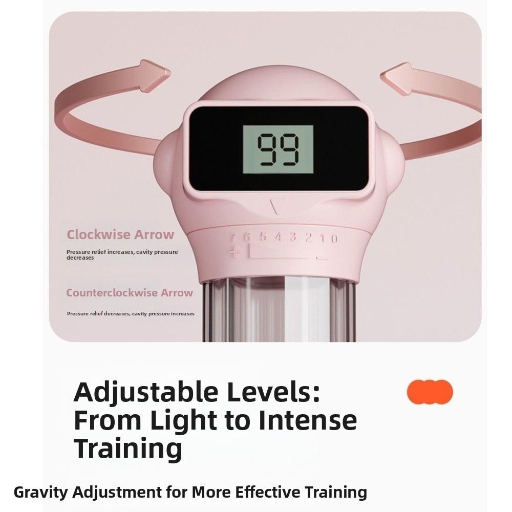 Adjustable Resistance Counted Breathing Dumbbell  Breathing Training Device