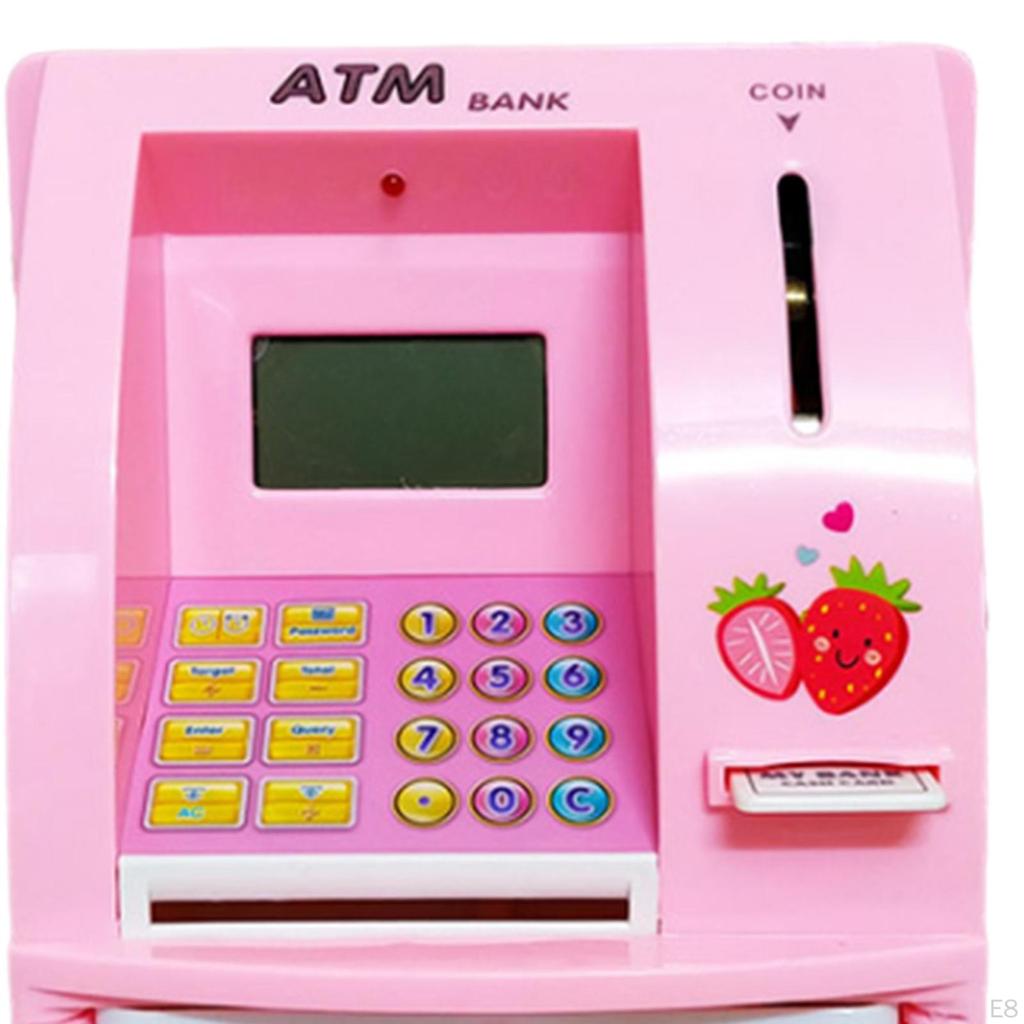 ATM Piggy Bank for Kids Educational Toy Automatic Money Scroll Saving Box