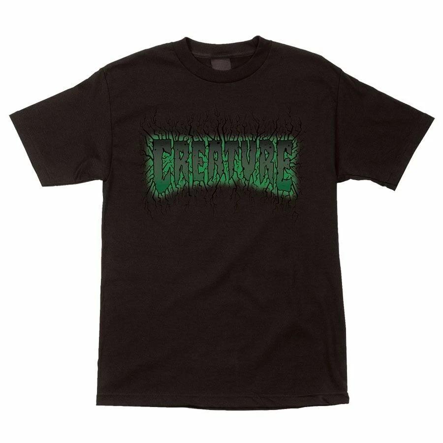 Creature PULSE Skateboard T Shirt BLACK XXXXL