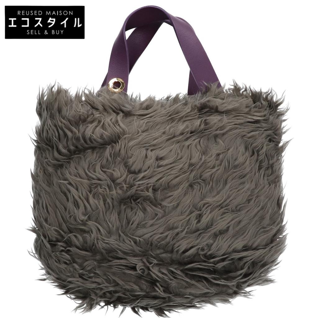 Vivienne Westwood [Good condition] Faux fur Tote Bag grayUsed