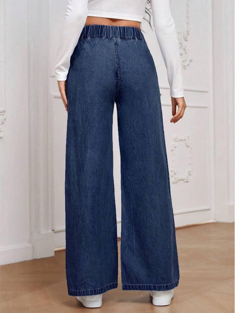 Women's Trendy Retro Wide-Leg Denim Jeans 2025 Collection