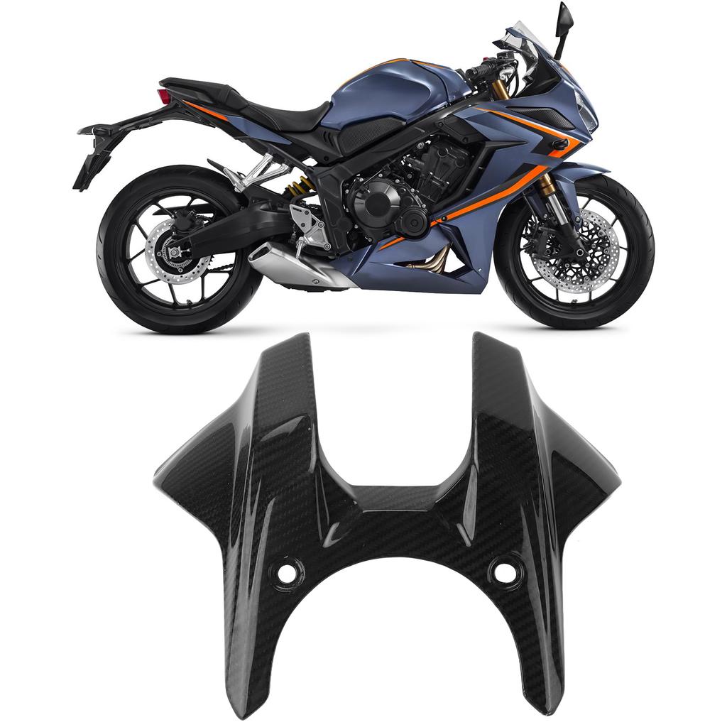 Motorcycle Front Fuel Gas Tank Cover Fairing 3K Carbon Fiber Replacement for HONDA CB650R/CBR650R 2019+