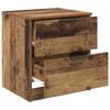 Nightstand Set of 2 Reclaimed Wood Look 45 X 39 X 50 Cm Engineered Wood