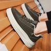 Light luxury 2025 autumn new men's leather sports casual shoes student versatile platform men's shoes live skateboard shoes