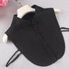 Linbaiway 18 Styles Female Chiffon Fake Collar for Women Blouse Shirt False Collar Ladies Lapel Detachable Collar Female Decor